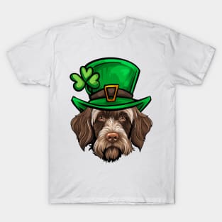 Funny St Patricks Day Wirehaired Pointing Griffon T-Shirt